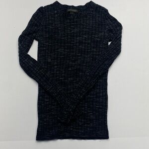 Banana Republic Women’s Charcoal Merino Wool Sweater SM Ribbed Crew neck